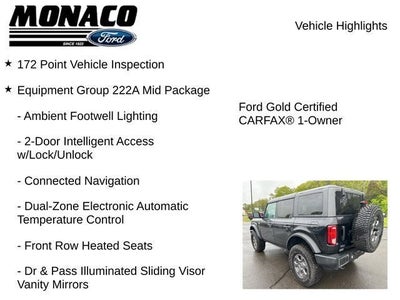 2025 Ford Bronco Big Bend **35” Tires & 2” Lift**