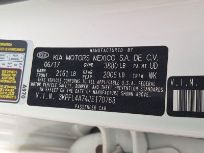 2018 Kia Forte S