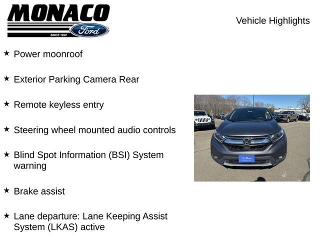 2019 Honda CR-V EX *Under Deposit*