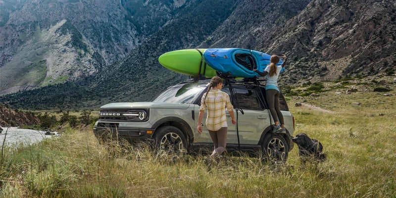 2024 Bronco Sport With Roof Rack Kayaks