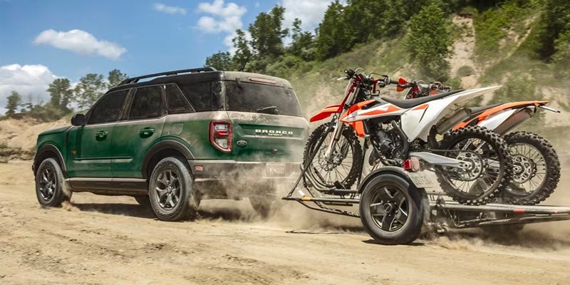2024 Bronco Sport Pulling Trailer of Dirt Bikes