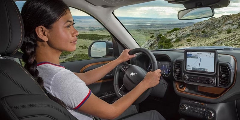 2024 Bronco Sport Woman Driving Interior