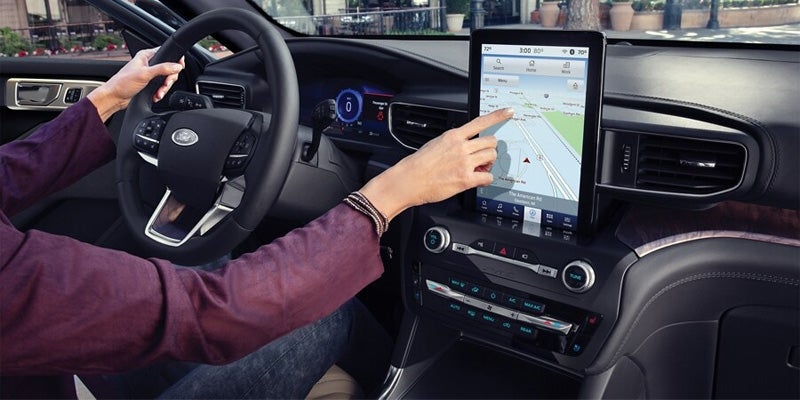 2024 Ford Explorer dashboard and infotainment center