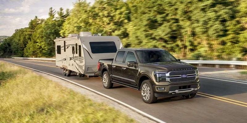 2024 Ford F-150 towing an RV