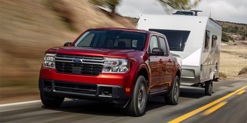 2024 Ford Maverick towing an RV