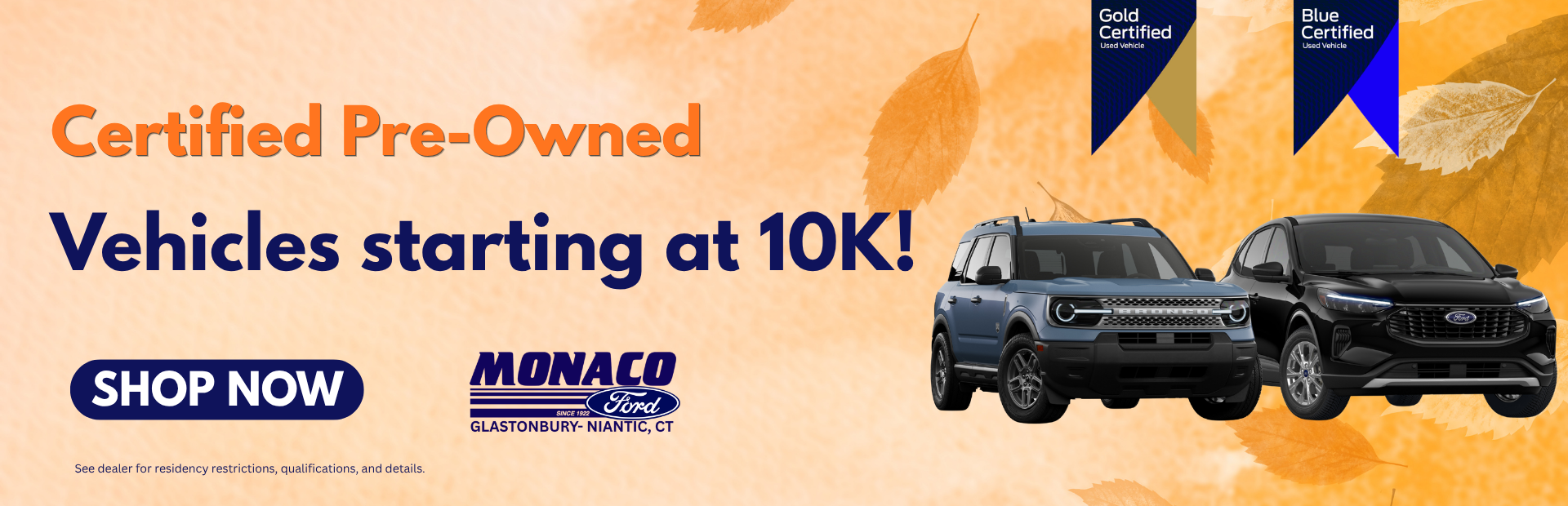 $1,000 Trade In Bonus at Monaco Ford of Niantic!